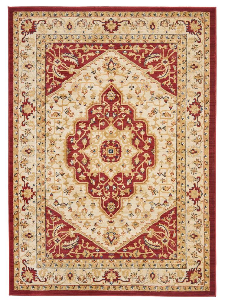 Safavieh Austin Creme/Red 6 ft. 7 in. x 9 ft. 1 in. Area Rug