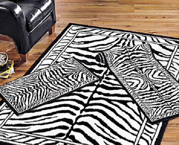 Home Dynamix C Combo Set Zebra Skin Design Area Rug African Carpet 3