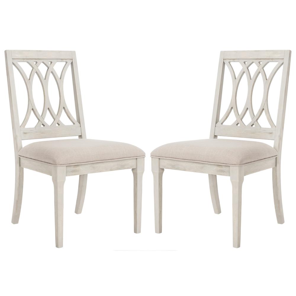 Safavieh  Selena Taupe / Rustic Grey Velvet Dining Chair (Set of 2)