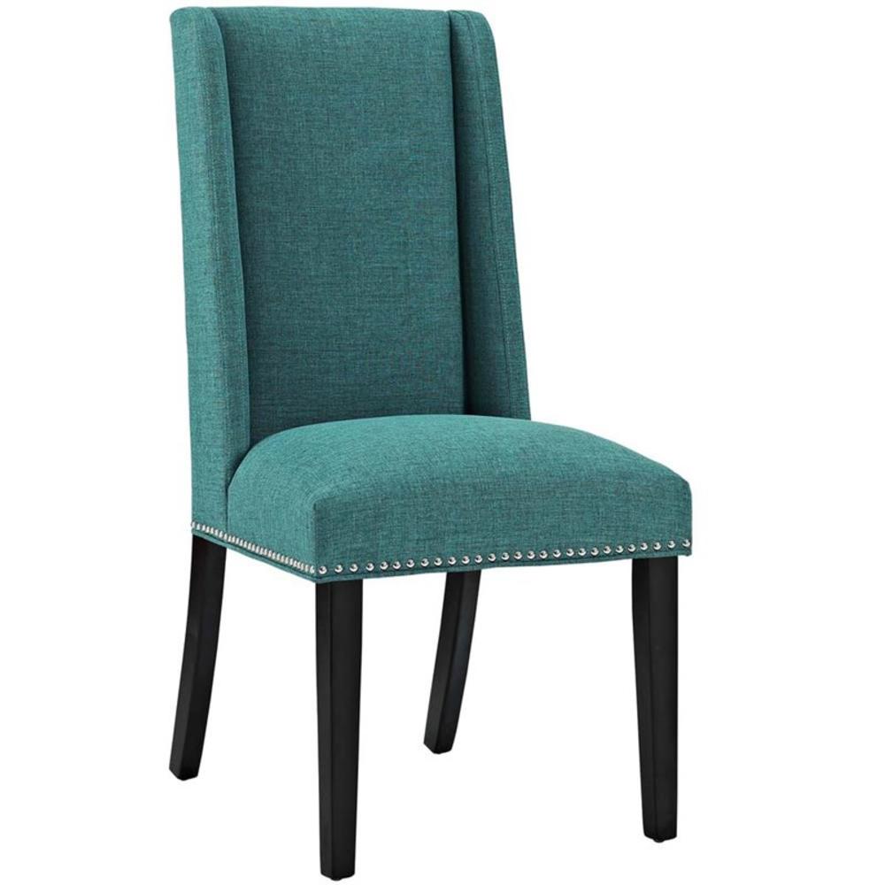 Modway  Furniture Baron Fabric Dining Chair in Teal