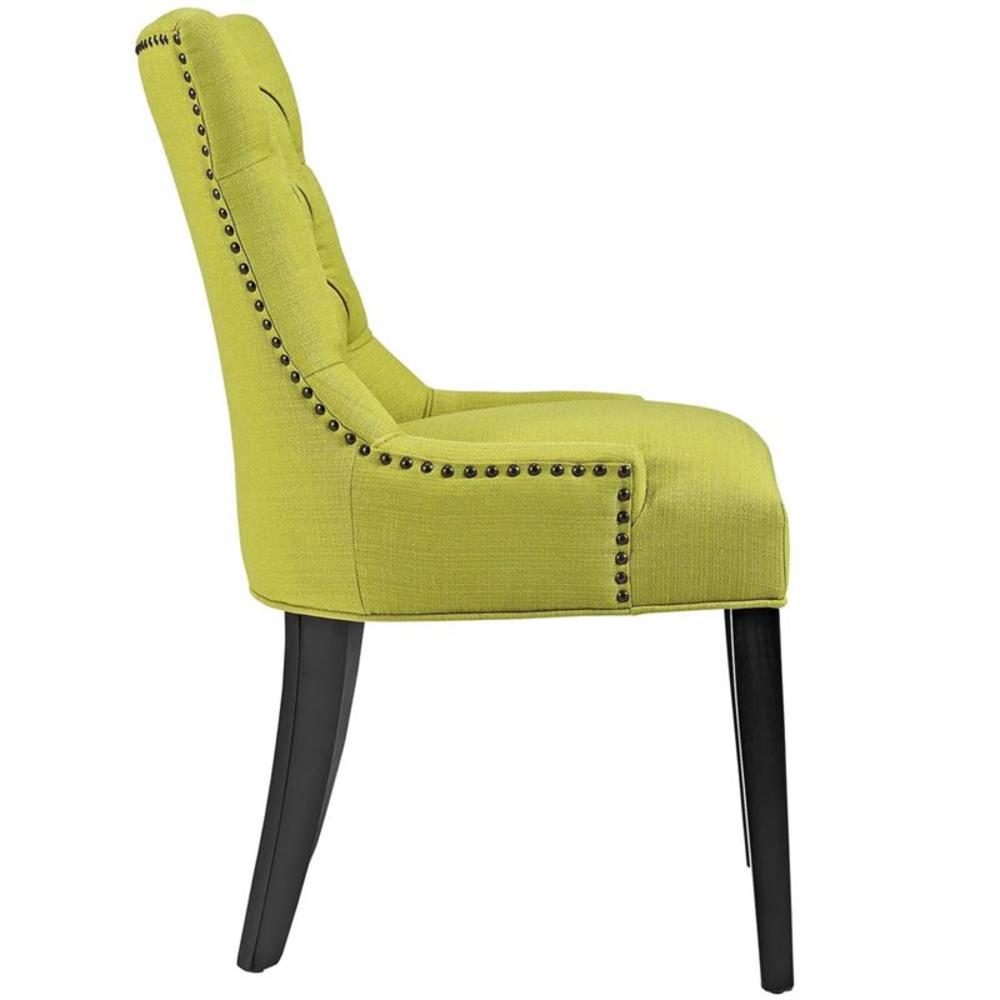 Modway  Furniture Regent Fabric Dining Chair in Wheatgrass black
