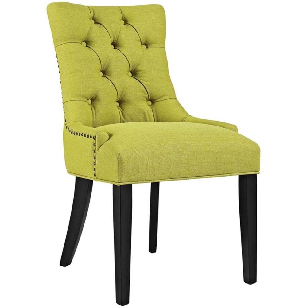 Modway  Furniture Regent Fabric Dining Chair in Wheatgrass black