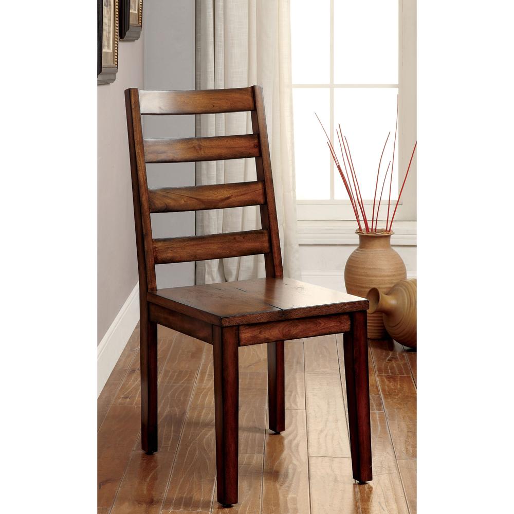 Furniture of America  Dickens II Rustic Dining Chair (Set of brown, 2