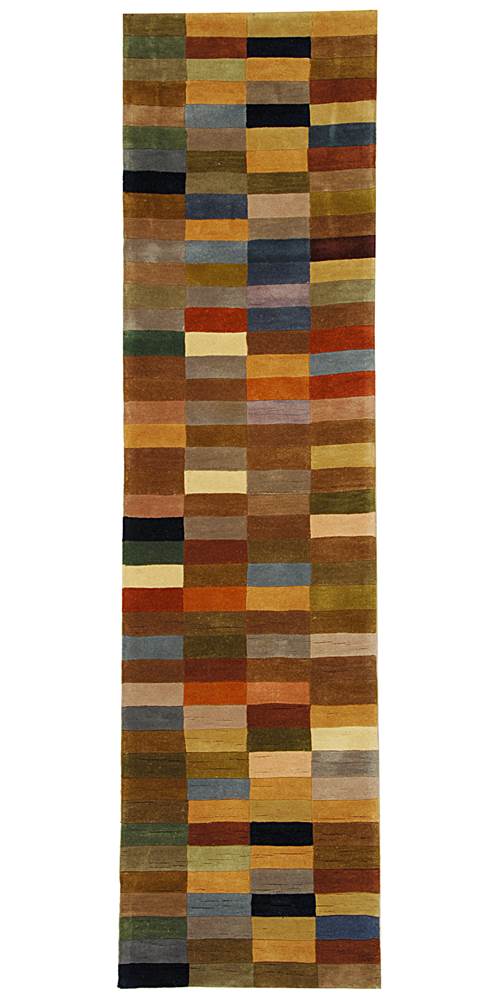 Safavieh  Rodeo Drive Collection RD644A Handmade Modern Abstract Multicolored Wool Runner 2'6" x 10 2'6", 10', Multicolored