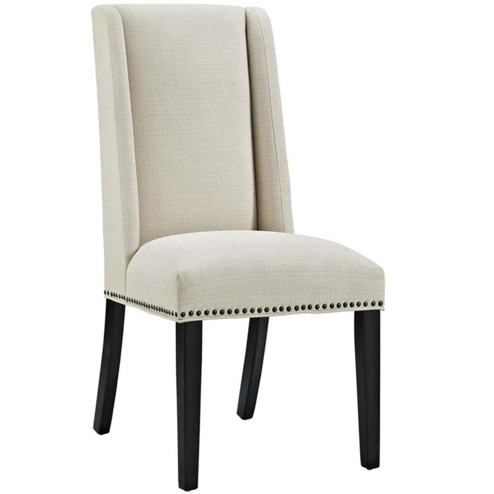 Modway  Furniture Baron Fabric Dining Chair in beige