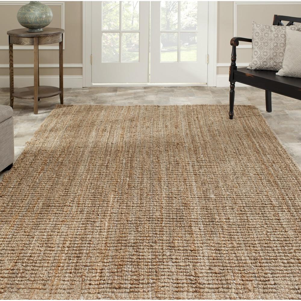 Safavieh  Casual Natural Fiber Hand-Woven Natural Accents Chunky Thick Jute Rug (