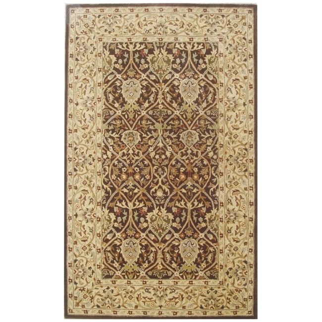 Safavieh  Persian Legend Brown and Beige Rectangle: 5 Ft. In. x 8 Ft. In. Area Rug 8 ft.