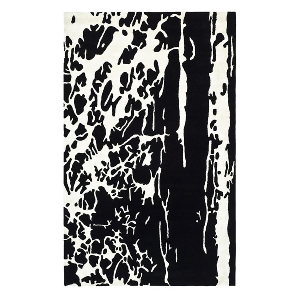 Safavieh  Handmade Soho Modern Abstract Black/ White Wool Rug (9' 6 x 13' 6)