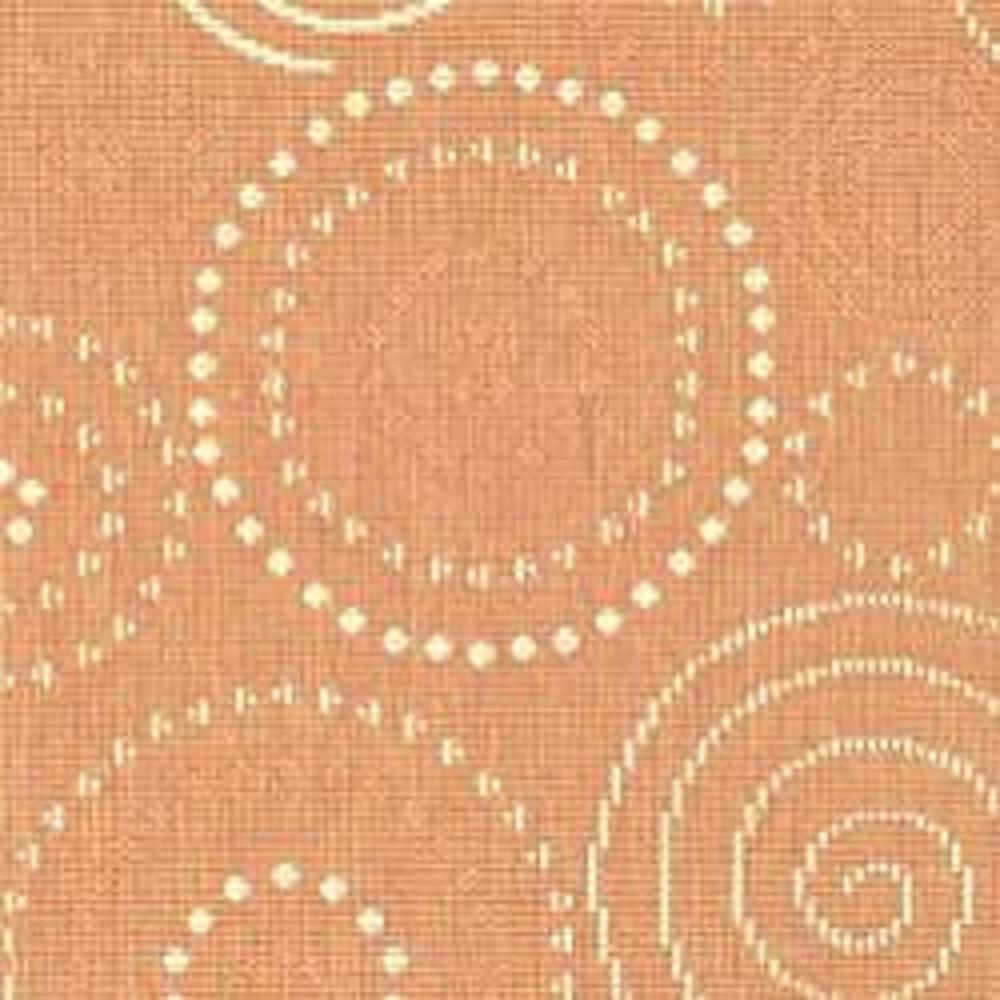 Safavieh Cannes Rectangle 4' X 5'7" Outdoor Rug - Terracotta / Natural -