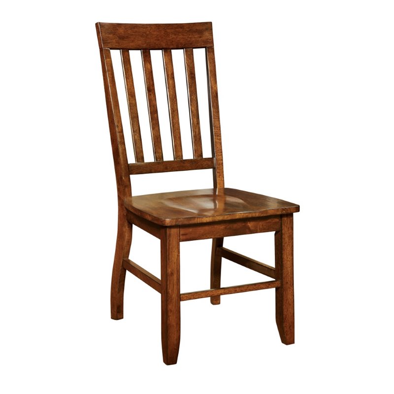 Furniture of America  Duran Dining Chair in Natural Wood (Set of natural, 2
