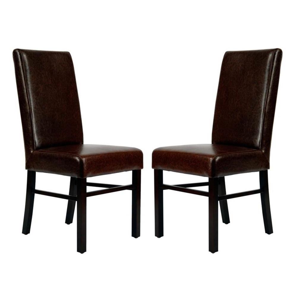 Safavieh  Classic Parsons Chair Set of black, 2