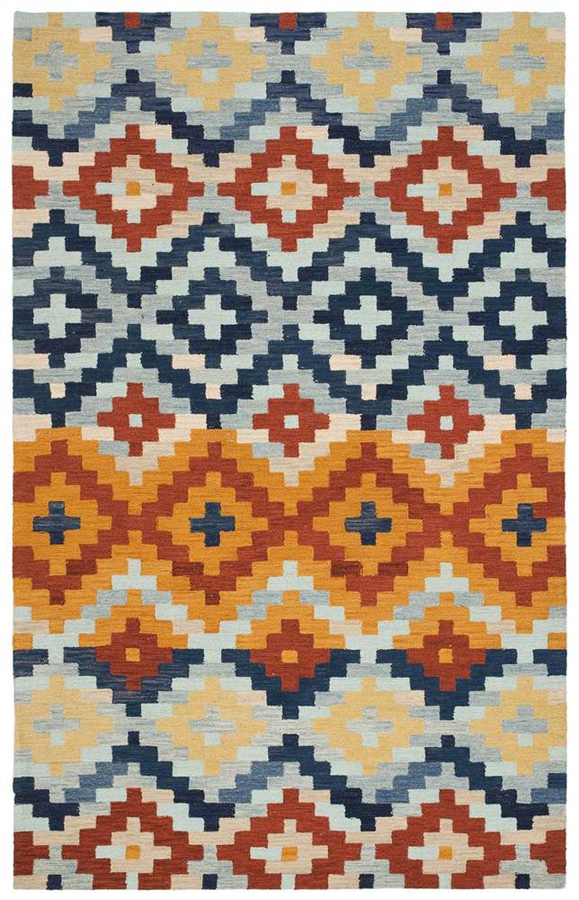 Safavieh  Hand-hooked Chelsea Southwest Multicolor Wool Rug (5'3 x 8'3)