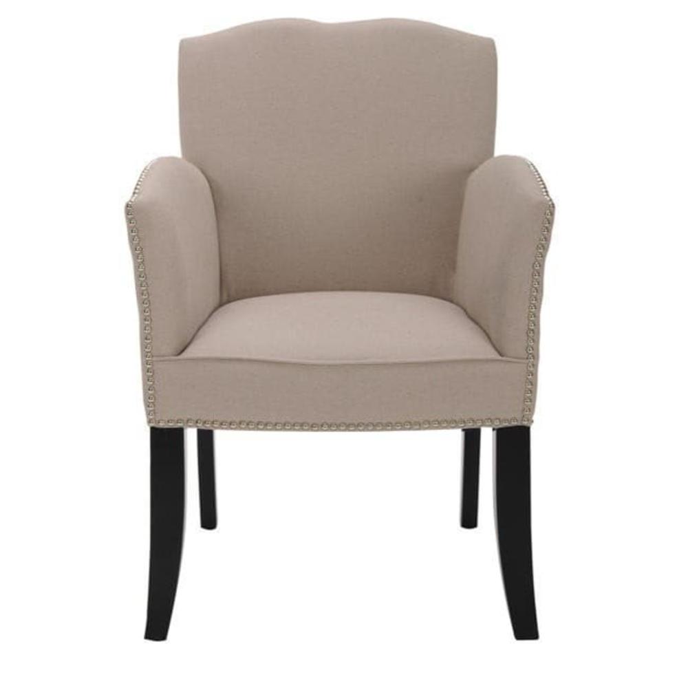 Safavieh  Home Furniture Linen Arm Chair beige