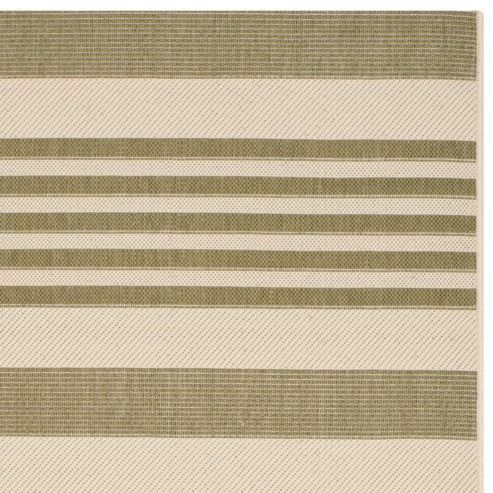 Safavieh  Courtyard Green and Beige Rectangular: 6 Ft.7 In. x 9 Ft.6 In. Rug 6 ft.7 in., 9 ft.6 in.