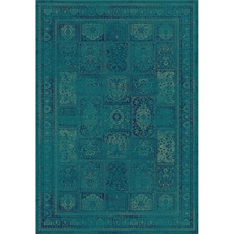 Safavieh Vintage Turquoise/Multi 5 ft. 3 in. x 7 ft. 6 in. Area Rug