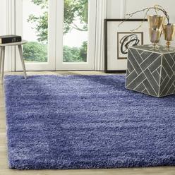 Safavieh SG151-7171-7 Shag Power Loomed Medium Rectangle Area Rug&#44; Periwinkle - 6 ft.-7 in. x 9 ft.-6 in.