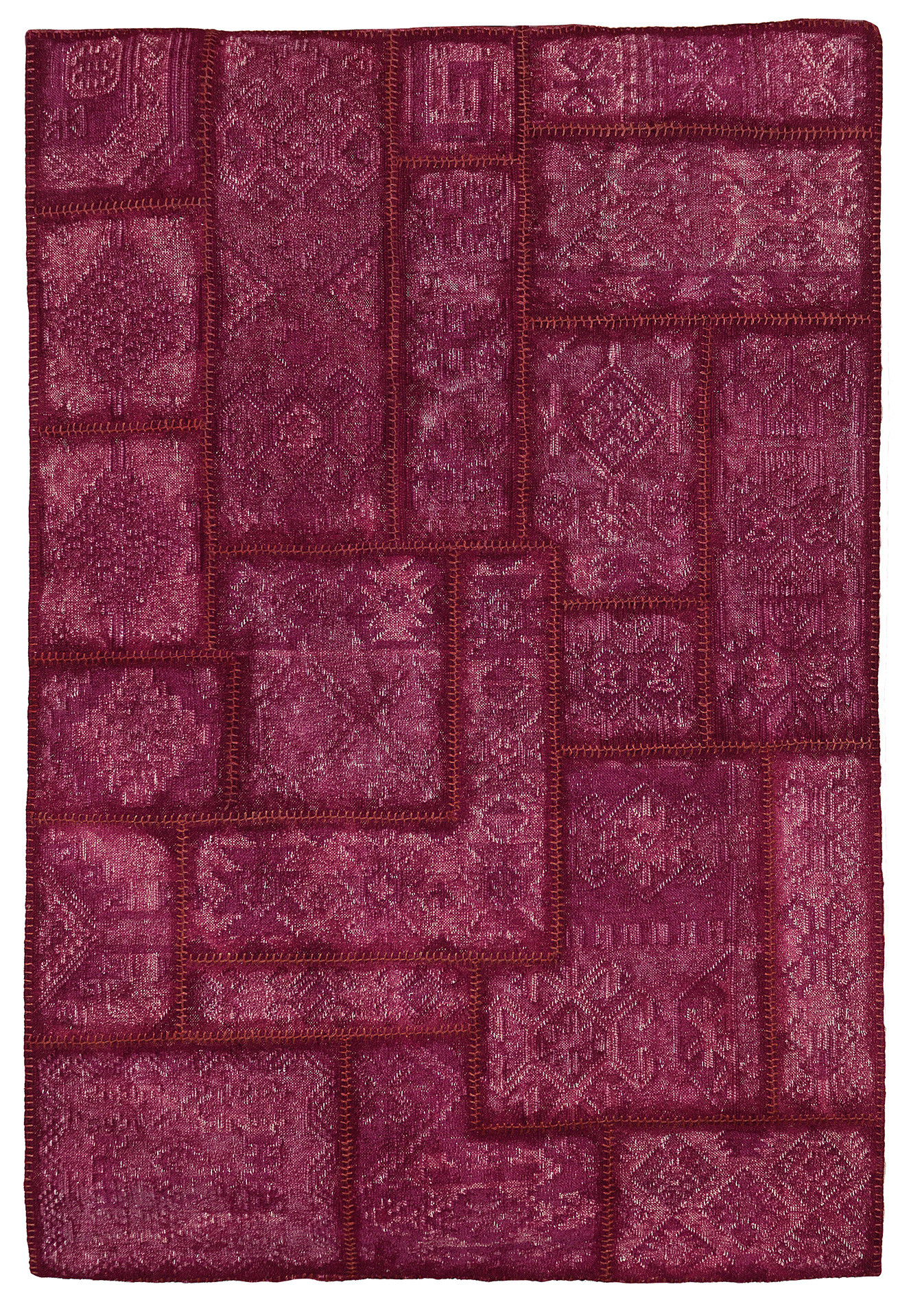 Kosas Home  Annabelle Kilim Berry Patchwork Indoor/Outdoor Area Rug; 8' x 10'
