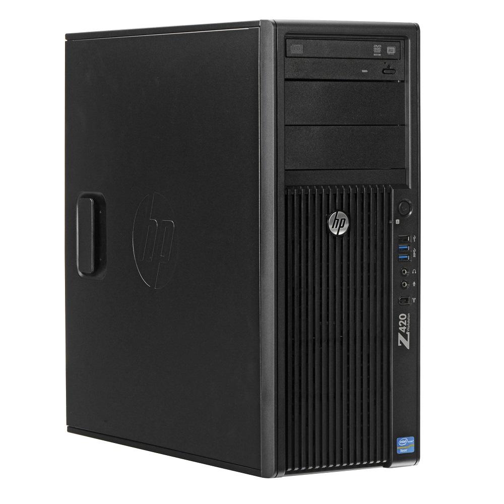 HP 641329680230  Z420 Workstation E5-2640 Six Core 2.5Ghz 64GB 500GB Q4000 Win 10 Pre-Install