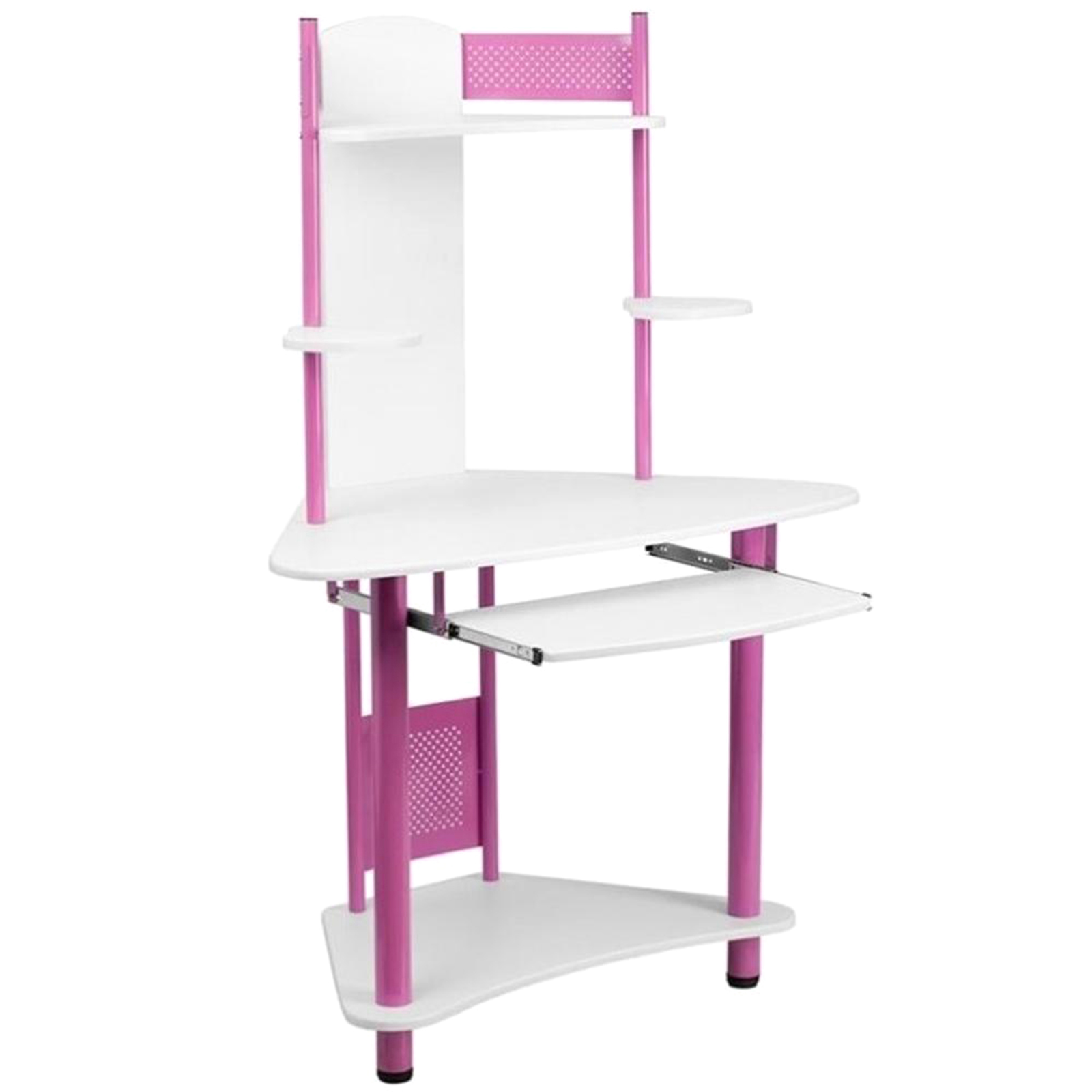 Flash Furniture 57" Hutch Computer Desk - Pink