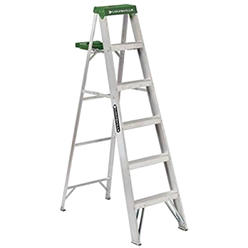 Louisville Ladder 6-Foot Aluminum Step Ladder, 225-Pound Capacity, AS4006