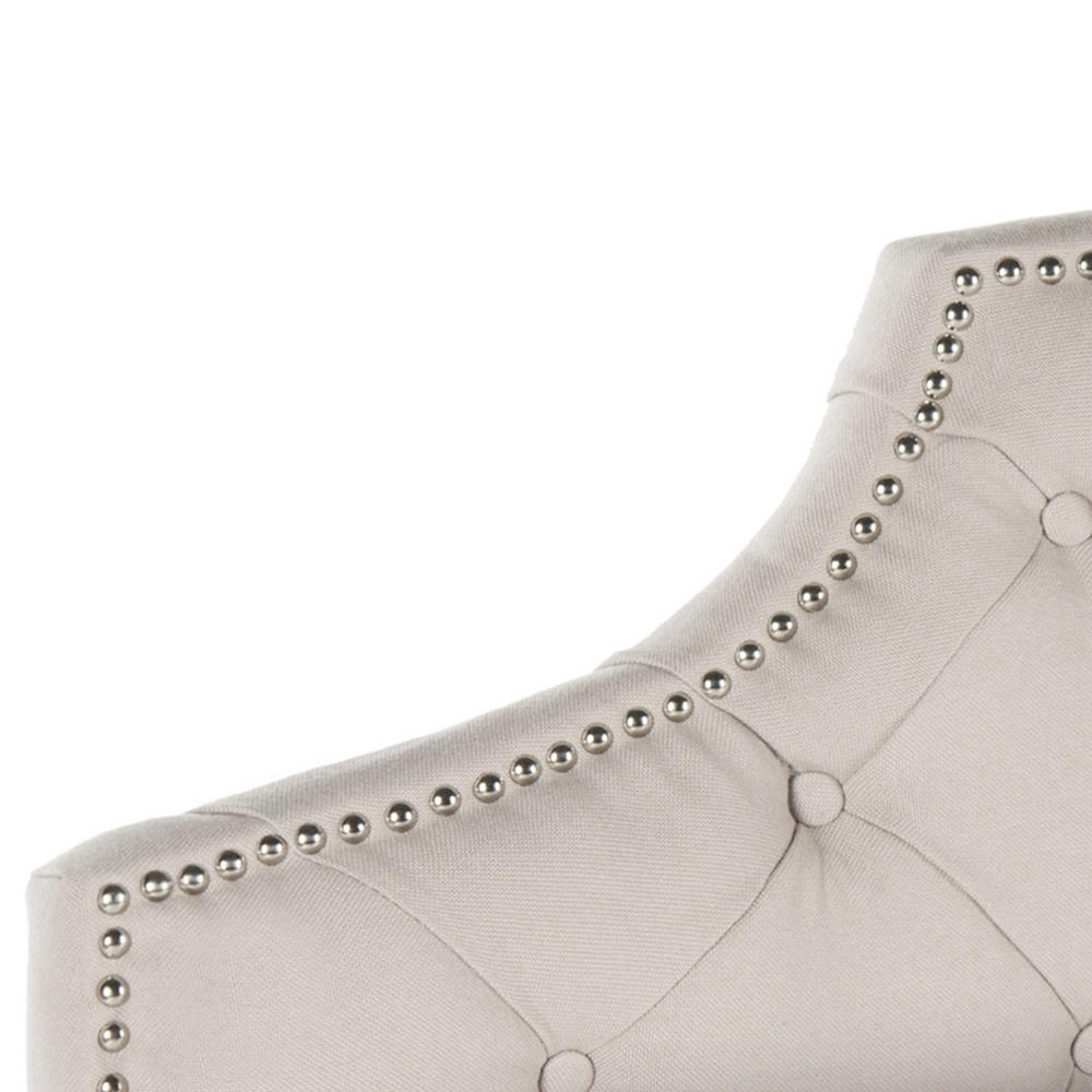 Safavieh King-Size Arebelle Tufted Linen Upholstered Headboard - Taupe