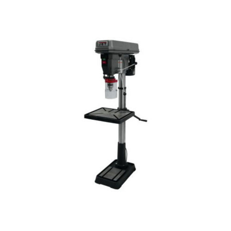 Jet 1.5HP 1-Phase Floor Standing Drill Press with Hinged Metal Belt