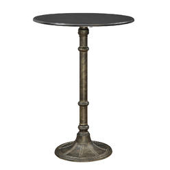 Coaster Oswego Round Bar Table Dark Russet and Antique Bronze