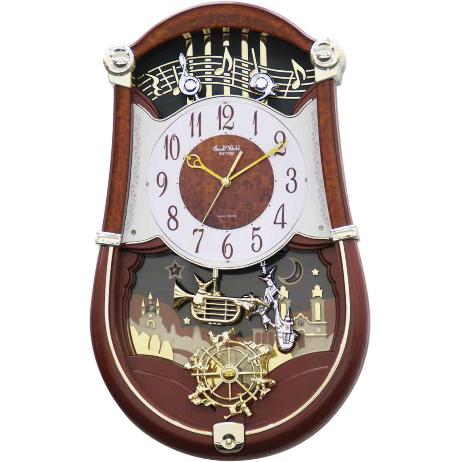 RHYTHM Concerto Entertainer II Musical Magic Motion Wall Clock