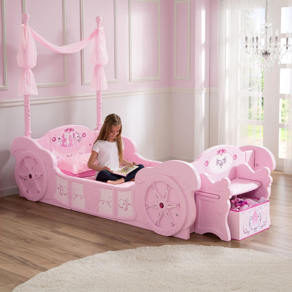 Disney  Princess Carriage Convertible Toddler-to-Twin Bed