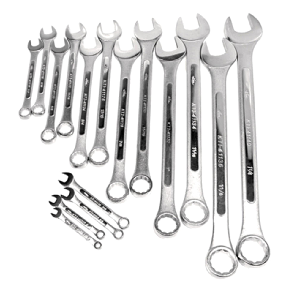 K Tool International KTI41016 16pc. 12-Point Raised Panel Combination Wrench Set