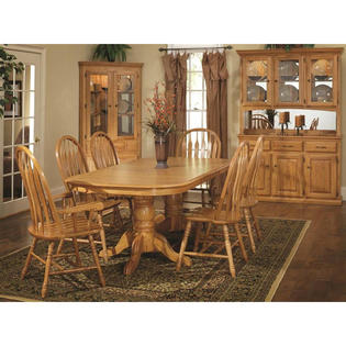 Chelsea Home Tallis Double Pedestal Dining Table Sears Marketplace