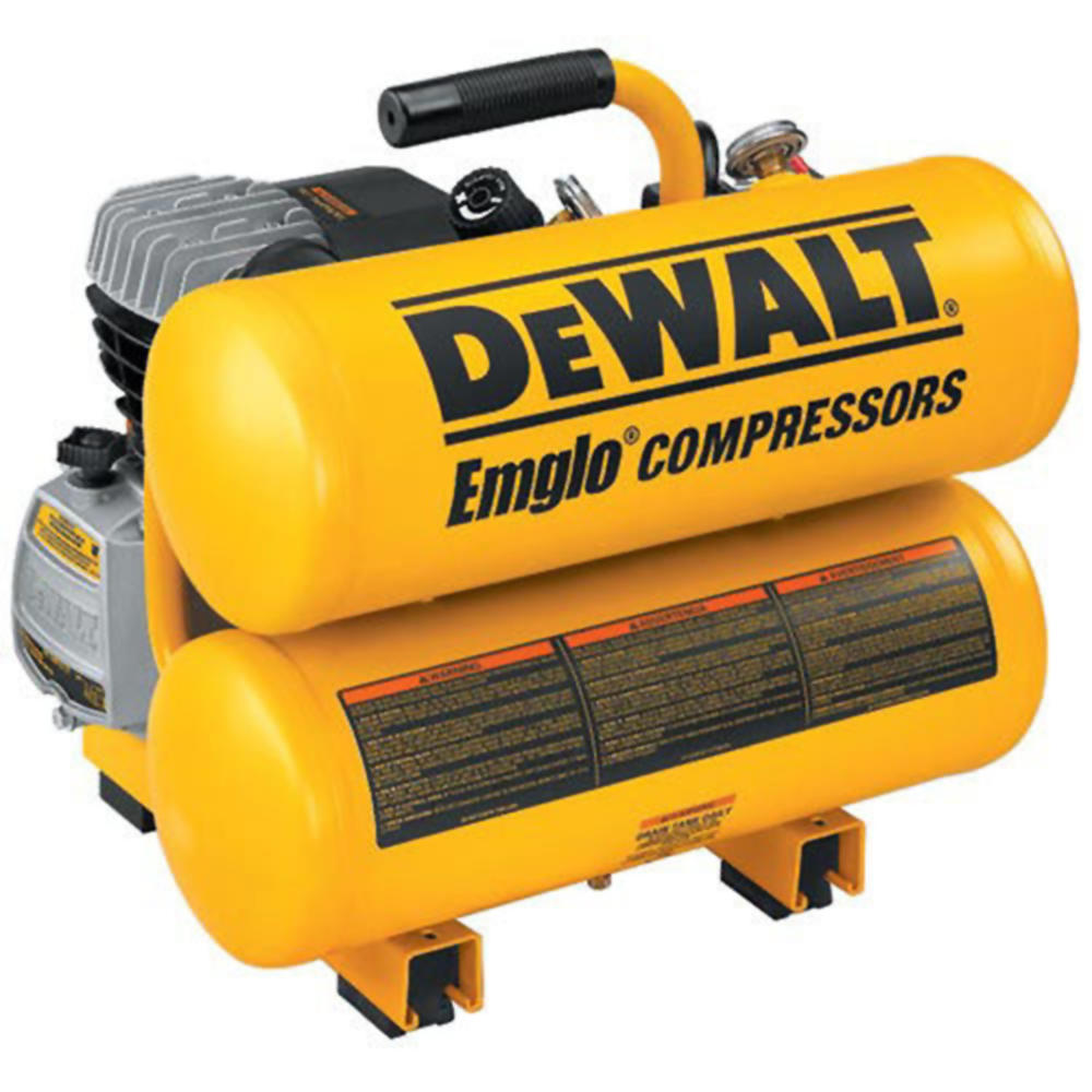 DeWalt D55153R 1.1HP 4gal Oil-Lube Hand Carry Air Compressor