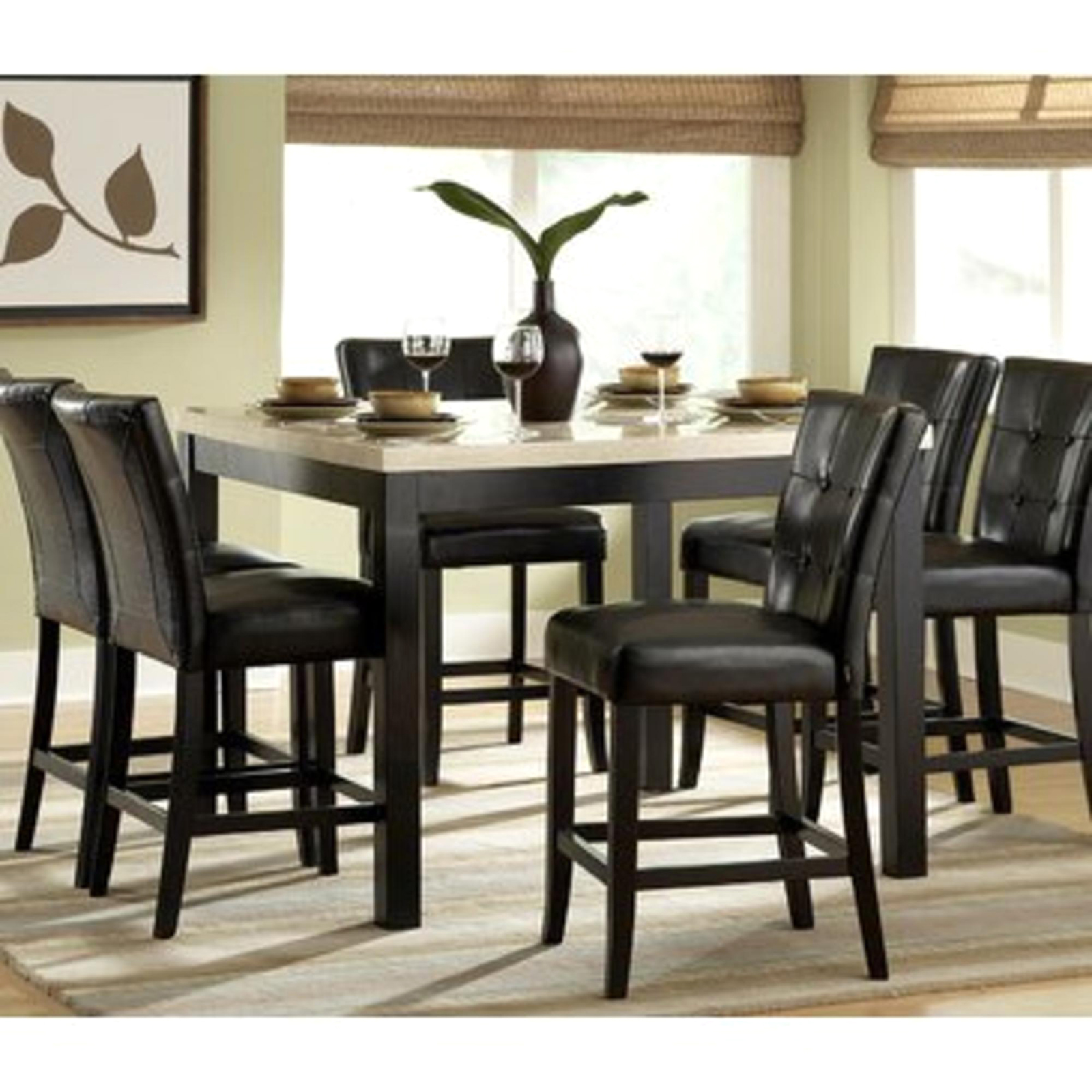 White Counter Height Table Set & Amazon.com - Poundex ... (1600 x 1600 Pixel)