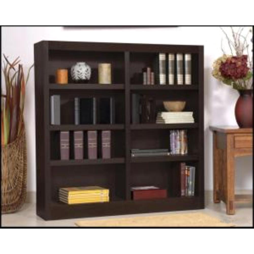 Concepts In Wood 48" 8-Shelf Double Wide Bookcase - Espresso