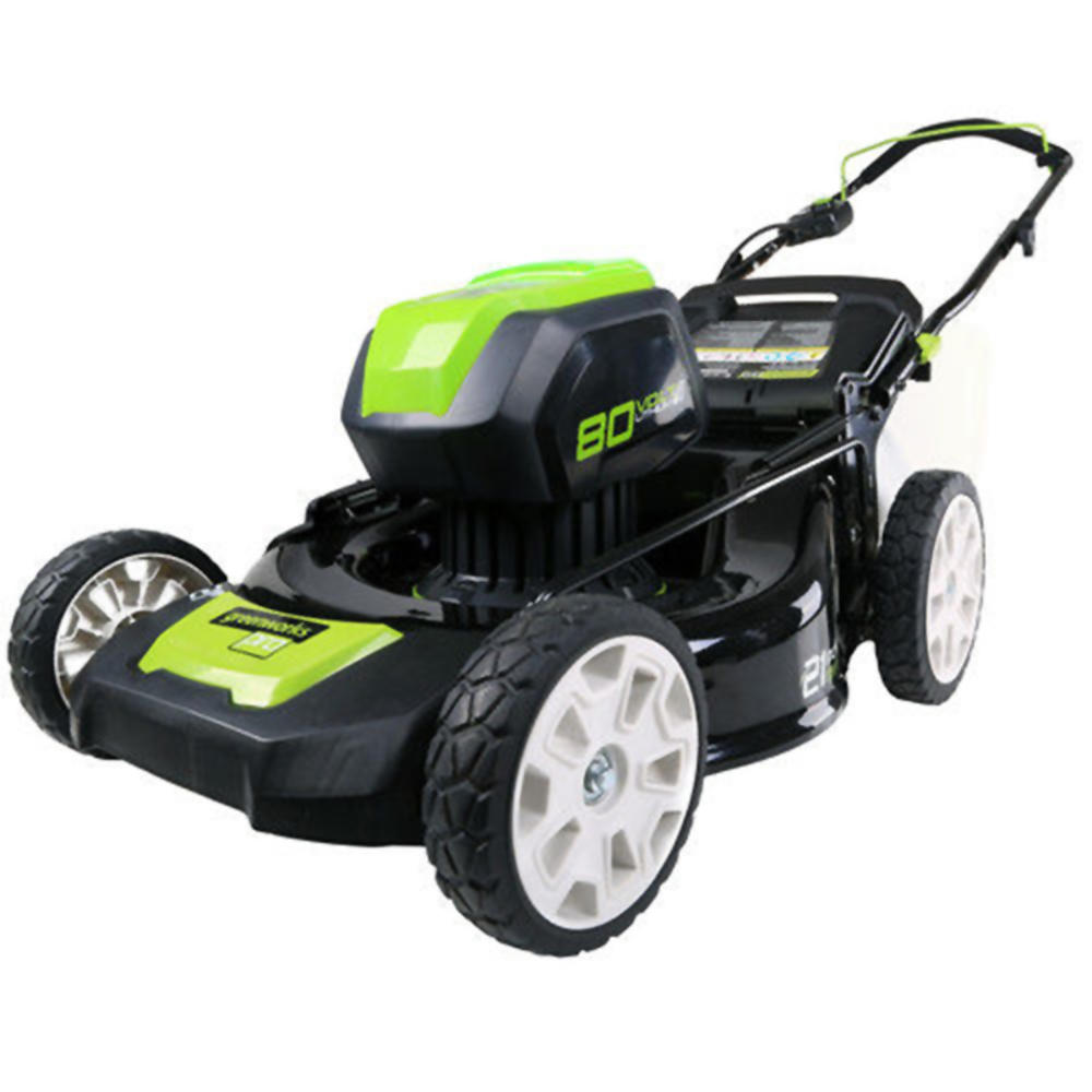 Greenworks GLM801600 2502202 21" 80V Cordless Lithium-Ion 3-in-1 Lawn Mower