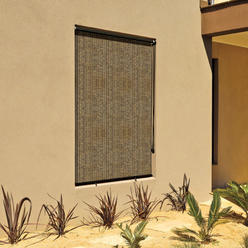 Coolaroo Gale Pacific USA Inc Gale Pacific 799870460068 95 Percent Exterior Shade 6 ft. x 8 ft. Walnut
