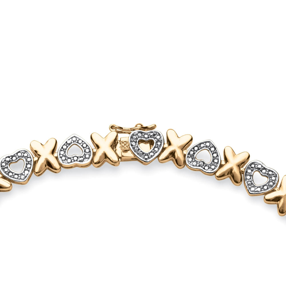 Macy's Diamond Accent Two-Tone Heart Pendant Necklace In Sterling Silver And 10k Gold - Macy's - Foto 6