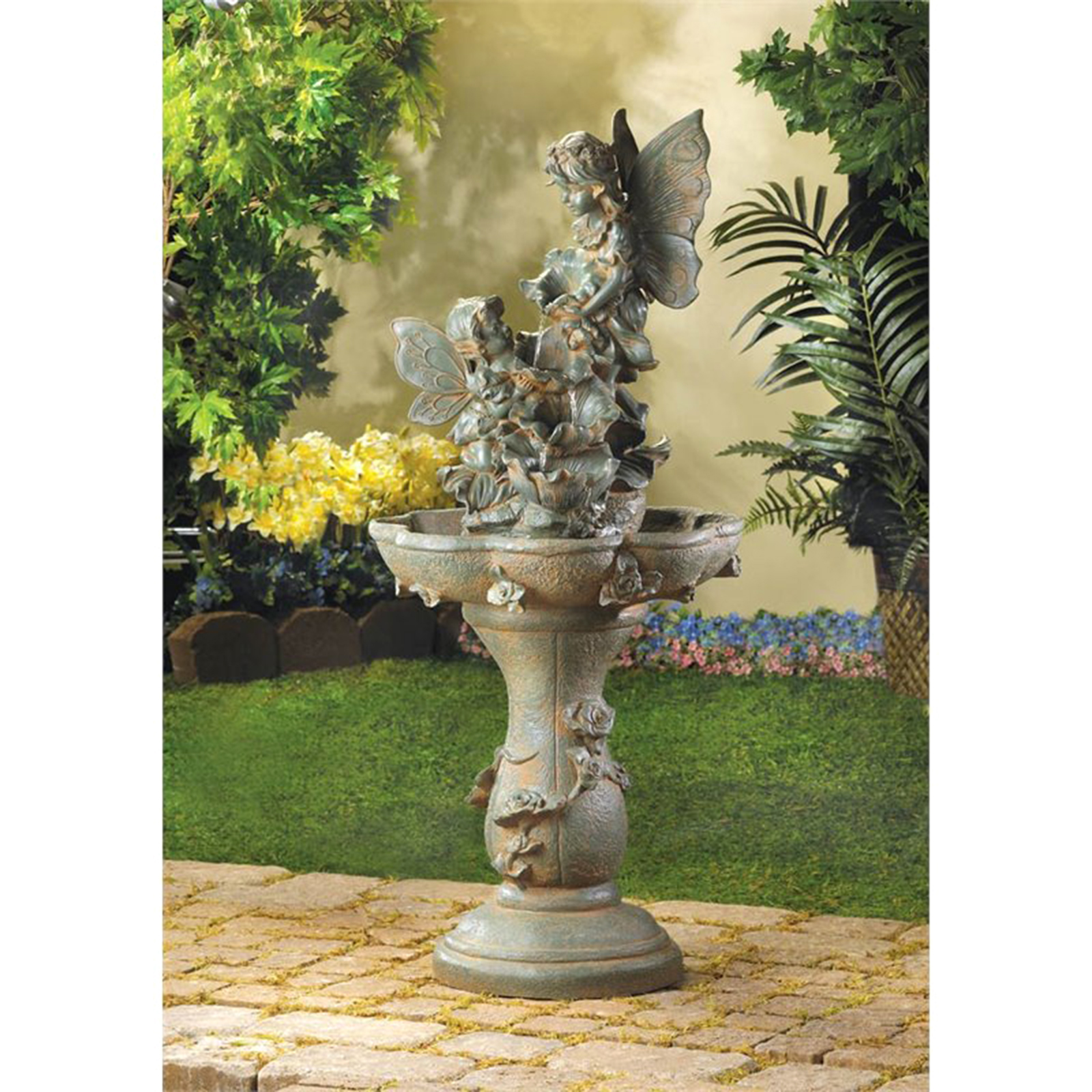 絵画 water fountain Outdoor stainless steel crescent water fountain sculpture