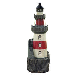 Teamson Design Corp. Teamson Home Water Fountain Indoor Conservatory Garden Lighthouse With Lights VFD8185