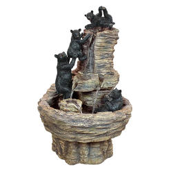 Design Toscano Outdoor Living and Style 27" Black Bear Rocky Mountain Indoor/Outdoor Water Fountain