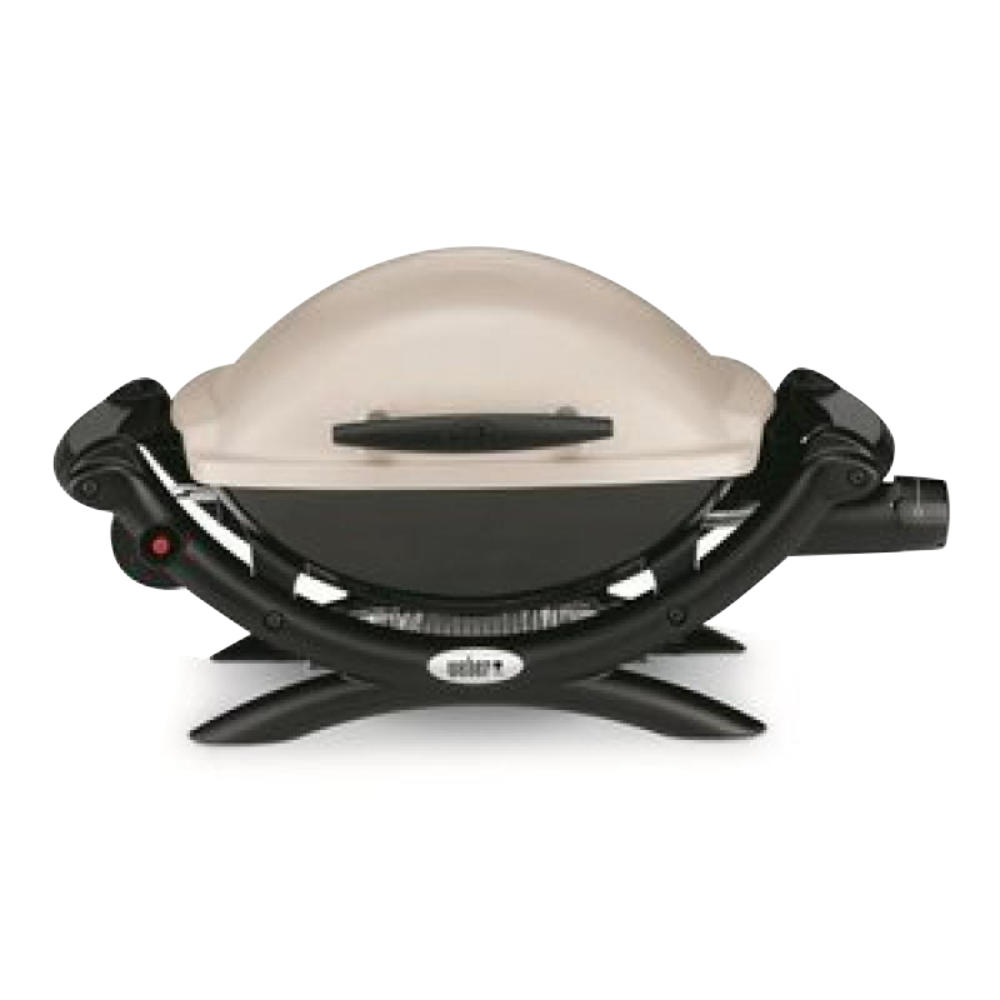 Weber 1-Burner Liquid Propane Portable Tabletop Grill with Push-Button Ignition