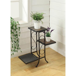 4D Concepts 3 Tier Plant Stand w/ slate top