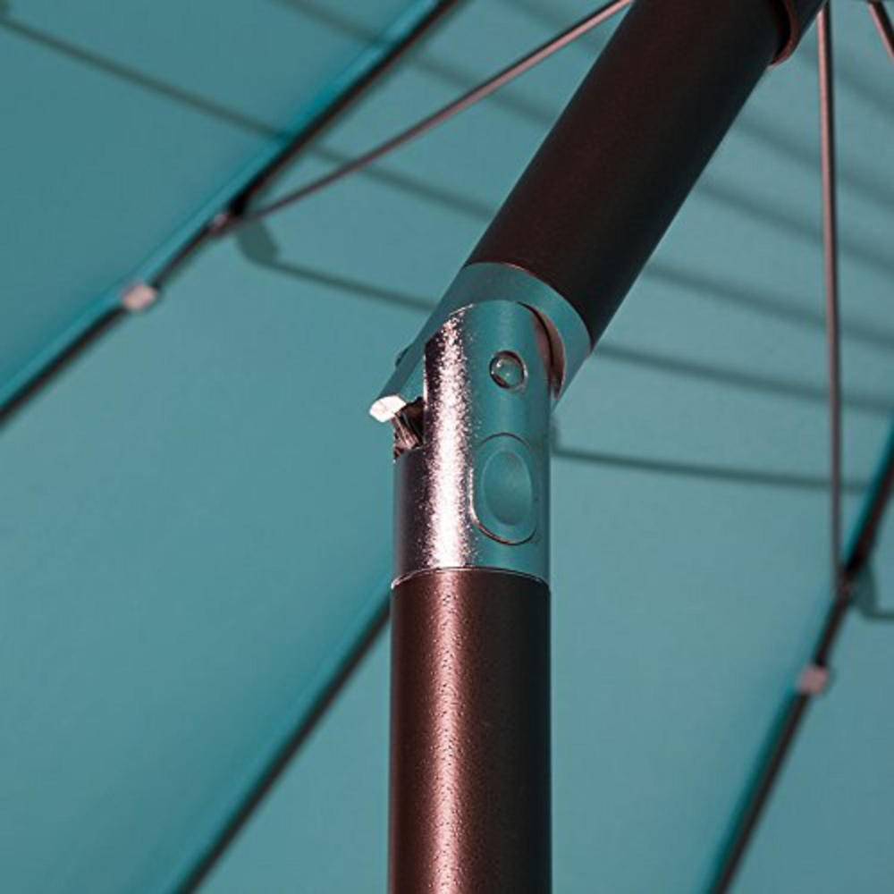 Abba Patio 8.5' Round Outdoor Table Umbrella with Push Button Tilt and Crank