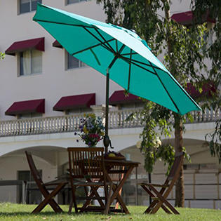 Abba Patio 9' Round Market Outdoor Umbrella - Sears ...