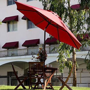 Abba Patio Market Patio Umbrella With Push Button Sears Marketplace