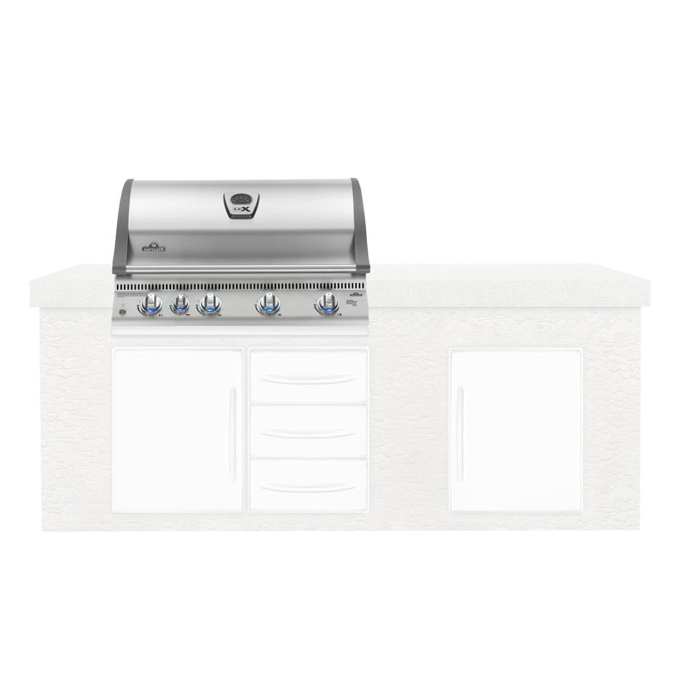Napoleon 5-Burner Built-in Natural Gas Grill with i-GLOW Knobs