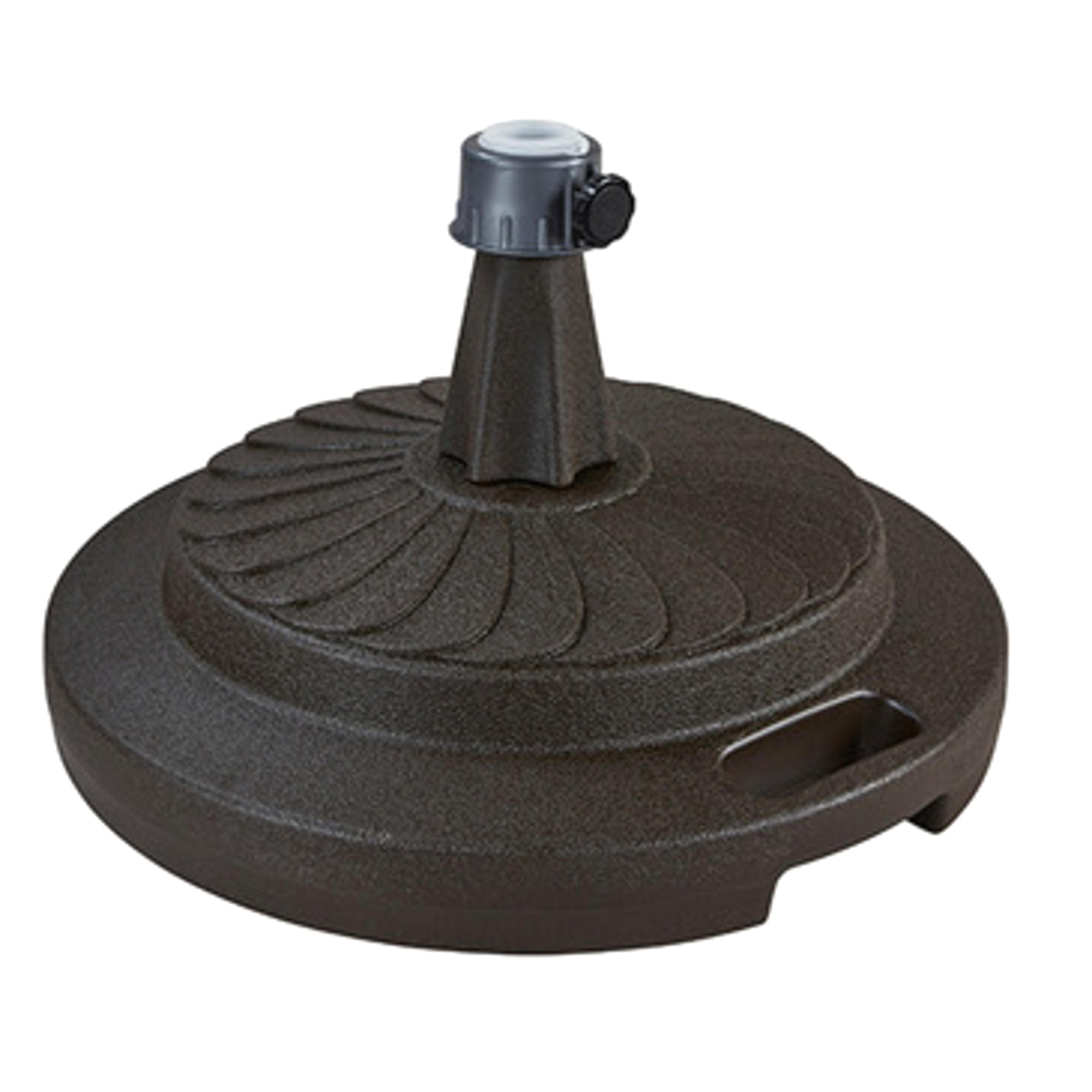 Patio Living Concept Resin Umbrella Stand with Gliding Rollers Bronze
