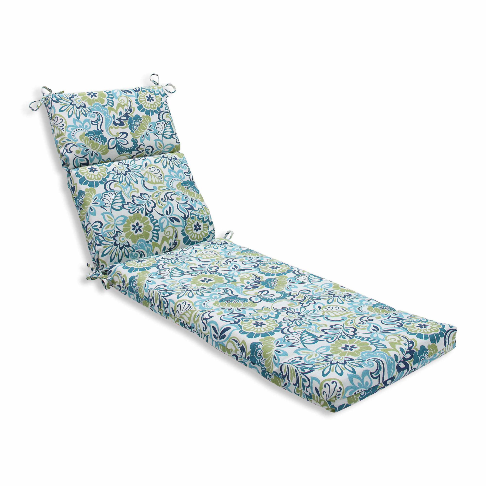 Pillow Perfect Zoe Mallard Outdoor/Indoor Polyester Chaise Lounge Cushion