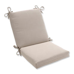 Pillow Perfect Inc . 384894 Solar Linen Squared Corners Chair Cushion