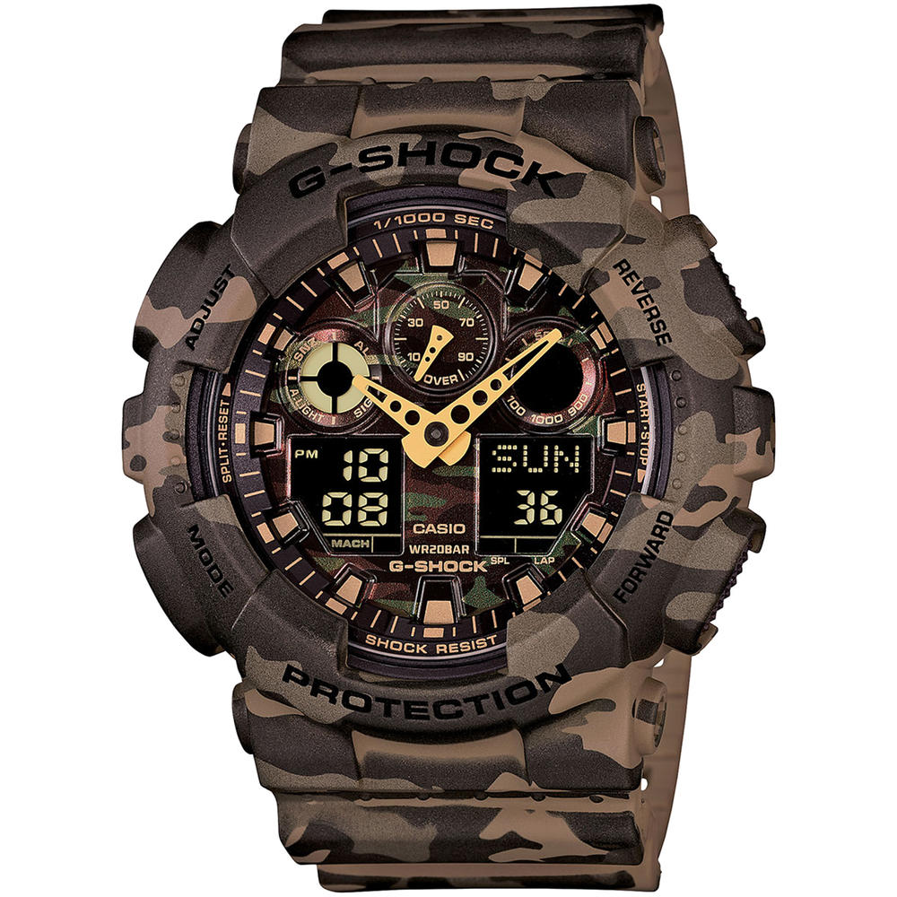 Casio Men's G-Shock Resin Quartz Watch - Camouflage Dial